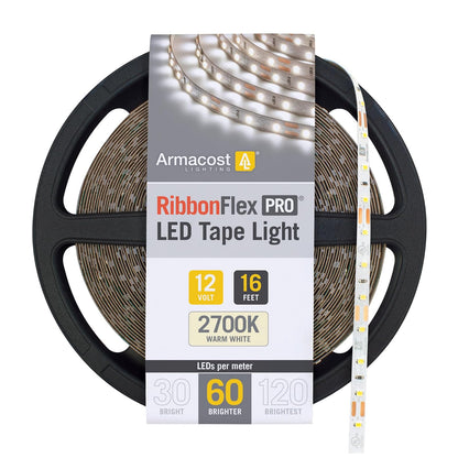 Armacost Lighting Tira LED RibbonFlex Pro 12V, 4000K, 60 LED/m, 8 Pies - 2700K - 16.4 ft