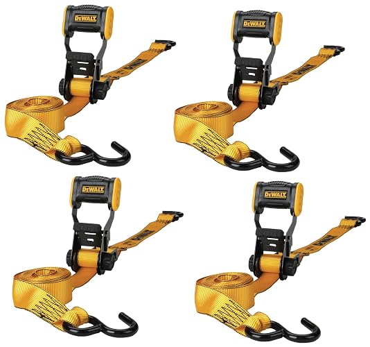 Dewalt Correas de Amarre de Trinquete de 1.25 in x 12 ft, 1800 LB, Paquete de 4, DXBC18004