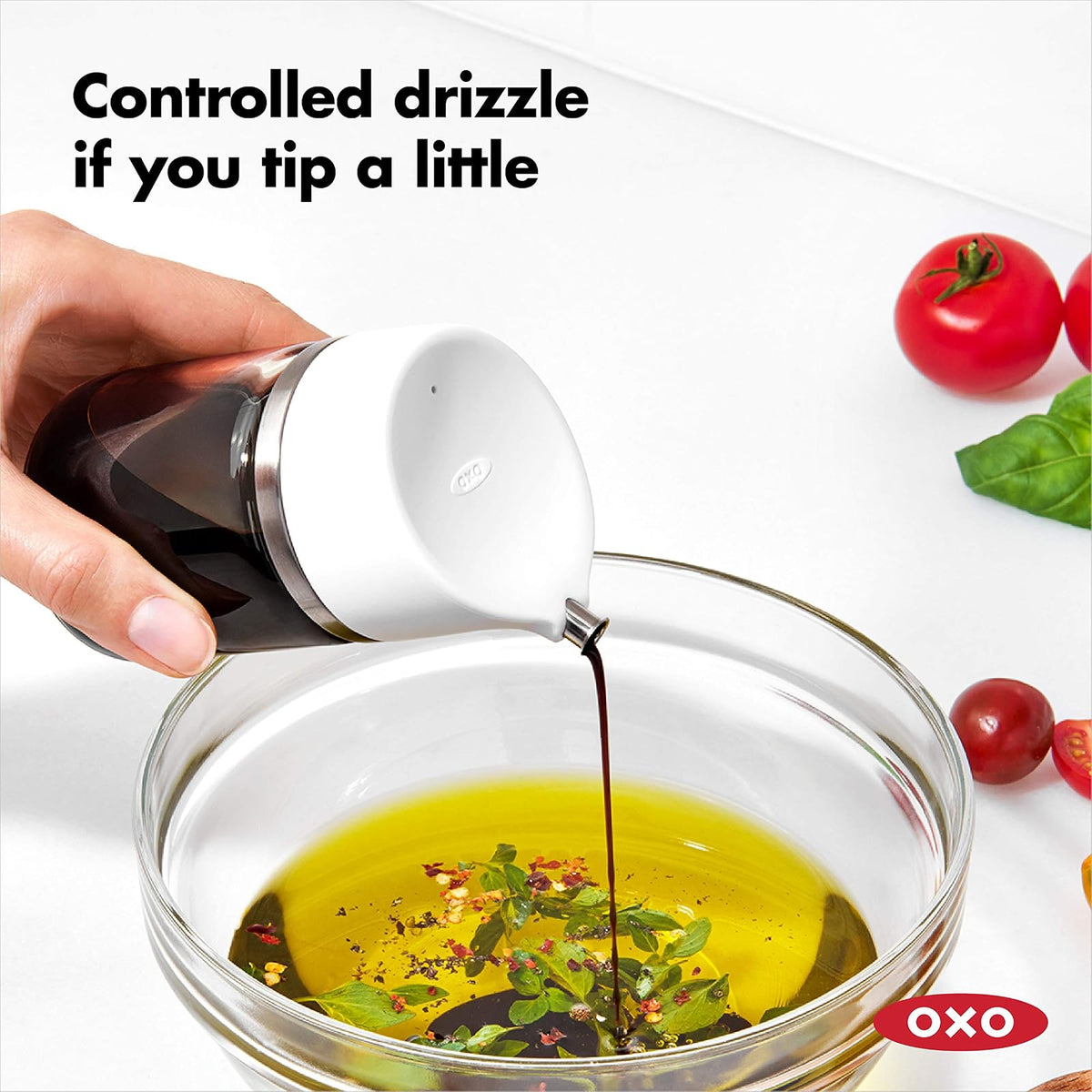 OXO 11278600 Dispensador Salsa Vidrio/Acero, 150 ml