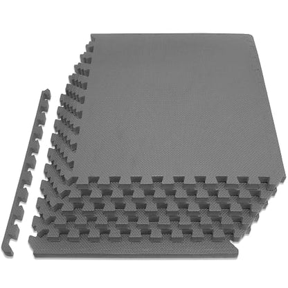 ProsourceFit - Colchoneta de ejercicios , extragruesa, con forma de rompecabezas, de 19 y 25 mm, con baldosas entrelazadas de espuma EVA para proteger y amortiguar el suelo de entrenamiento para el hogar y el equipo de gimnasio
