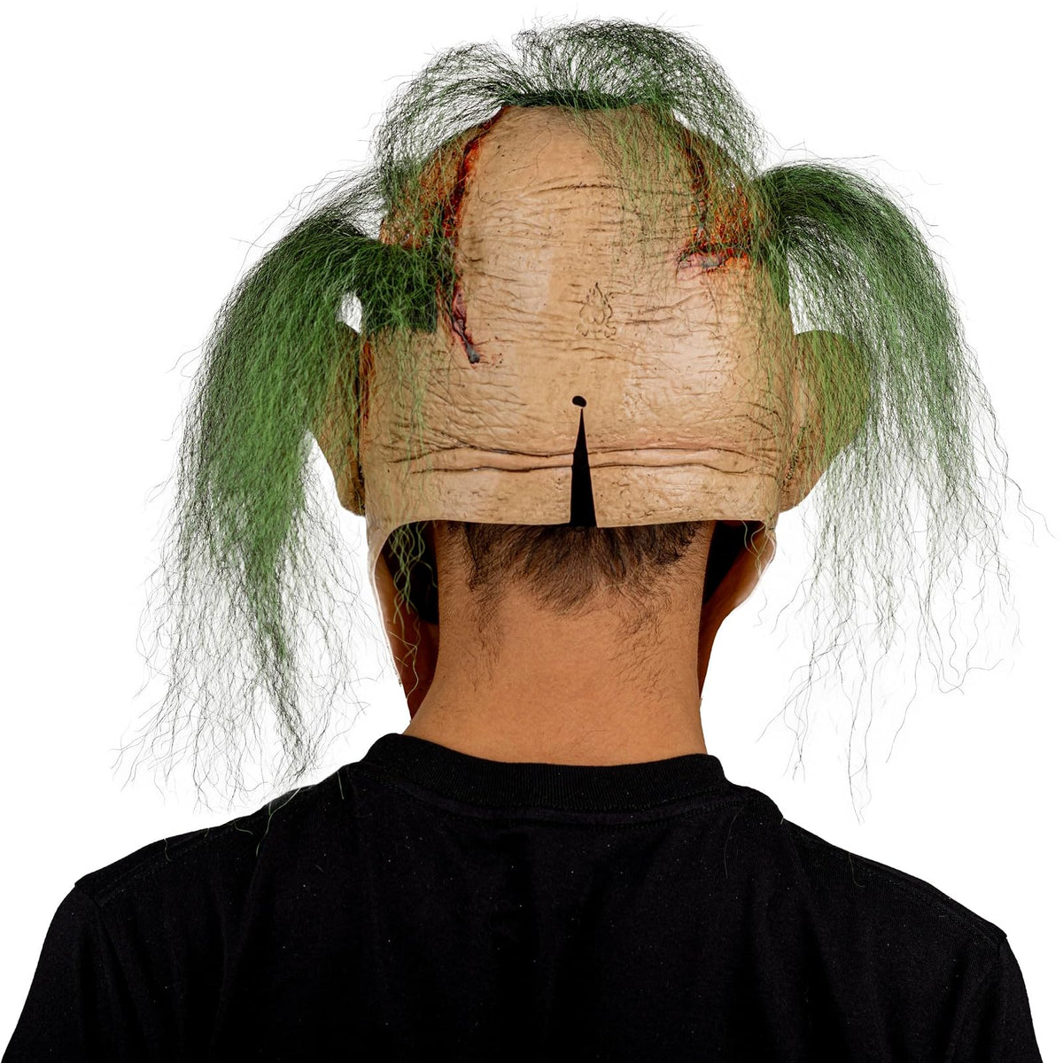 Ghoulish Productions Máscara De Látex Cracked Clown, Accesorio Látex Cosplay Payaso de Miedo, Disfraz Aterrador para Halloween y Fiestas Temáticas, Cosplay Bufón Creepy, Diseño Artesanal