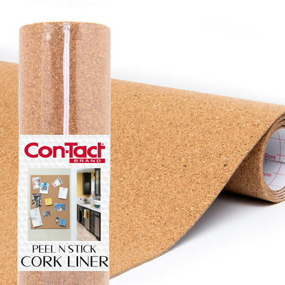 Con-Tact 04F-C6420-06 Self-Adhesive Shelf and Drawer Liner, 12-Inches by 4-Feet, Natural Cork