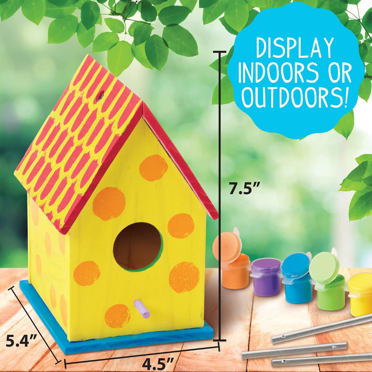 Made By Me Bird House With Wind Chime by Horizon Group USA