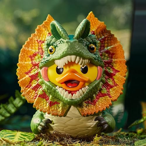 TUBBZ Boxed Edition: Jurassic World Rebirth - Figura de Vinilo de Goma | Producto oficial - Figura de vinilo en caja, depredador jurásico, regalo de ventilador, decoración de exhibición y pato Jeep