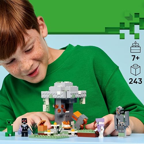 LEGO Minecraft El Jardín Pálido – Set de Construcción – Bioma Minecraft para Niños y Niñas Mayores de 7 años – Figuras de Hombre Polilla, Creeper, Esqueleto y Crepitante – 21586