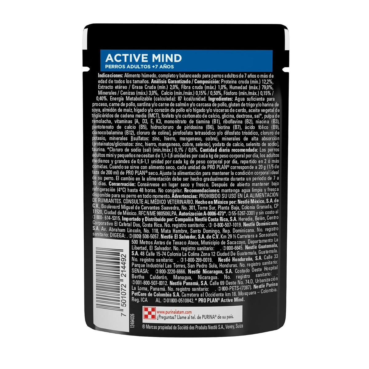 Purina Pro Plan Active Mind Adulto Raza Pequeña Sabor Pollo 24pack de 85g