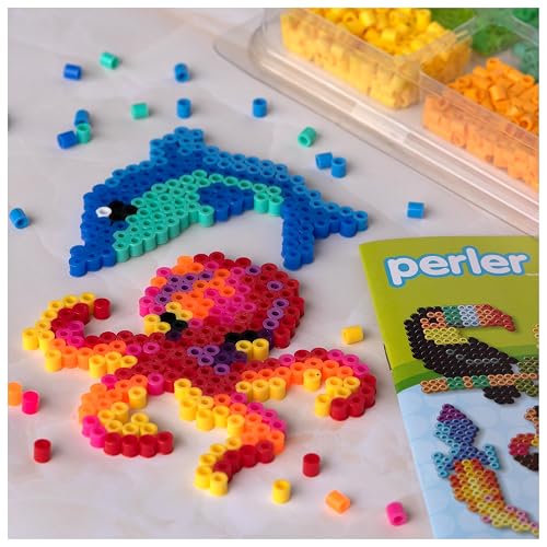 Perler Beads - Bandeja de abalorio para manualidades con abalorio de perler (4001 unidades)