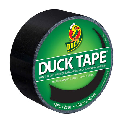 Duck Tape Cinta Adhesiva Multiusos - Negro - 1 rollo, 20 yardas