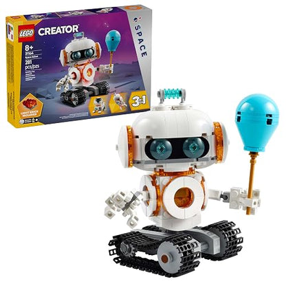 Lego® Creator 3en1 Robot Espacial Juguete sobre Ciencia, transformable en Figura de Perro o Modelo de Cohete, Regalo con temática Espacial para niños y niñas de 8 años o más 31164