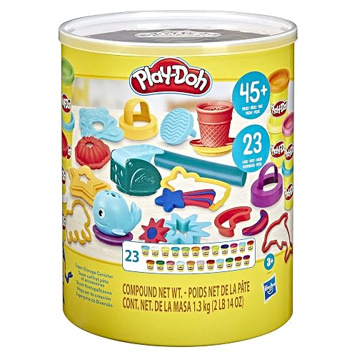 Play-Doh Hasbro MegaSet de Creación - Kit de Manualidades con 48 Accesorios para Jugar y 23 latas de Compuesto de Modelado para niños y niñas a Partir de 3 años