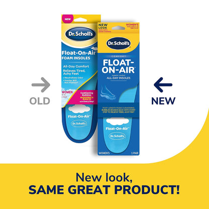 Dr. Scholl's Plantillas para hombre, Azul, Adecuadas para diferentes tipos de arco (bajo, mediano, alto), Proporciona soporte y alivio durante actividades diarias