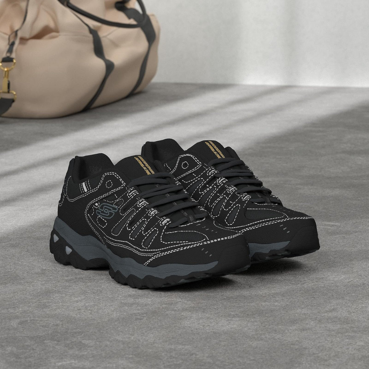 Skechers, Tenis para Hombre, Afterburn Memory-Foam Lace-up -, Varios, Varias Tallas