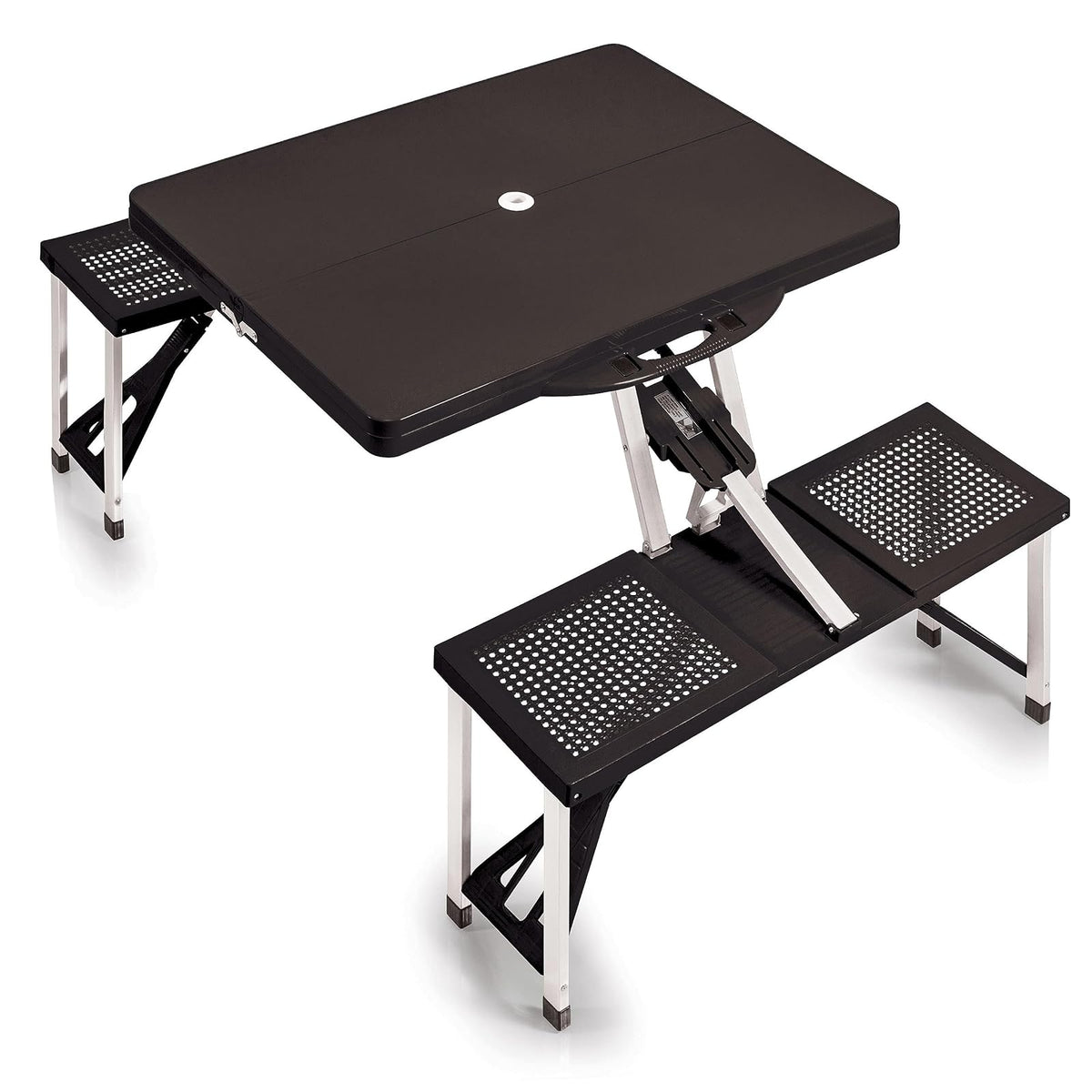 Picnic Time 811-00-175-000-0 Mesa Plegable, Color Negro