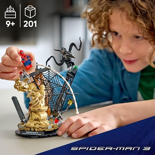 LEGO | Marvel Batalla Épica: Spider-Man vs. Sandman – Juguete de Construcción con Venom para Niños y Niñas Mayores de 9 Años – Set para Jugar y Exhibir con 3 Minifiguras – 76334