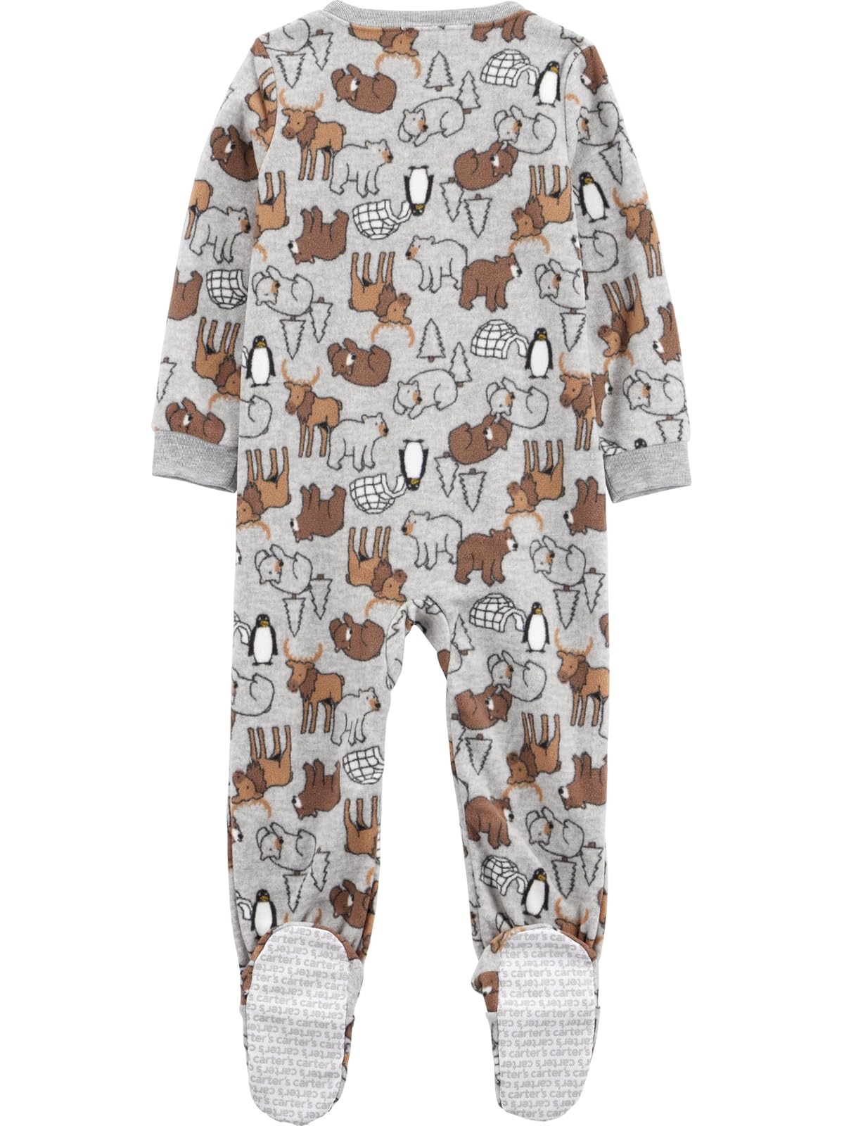 Simple Joys by Carter's - Paquete de 3 pijamas de forro polar de ajuste holgado para bebés y niños pequeños