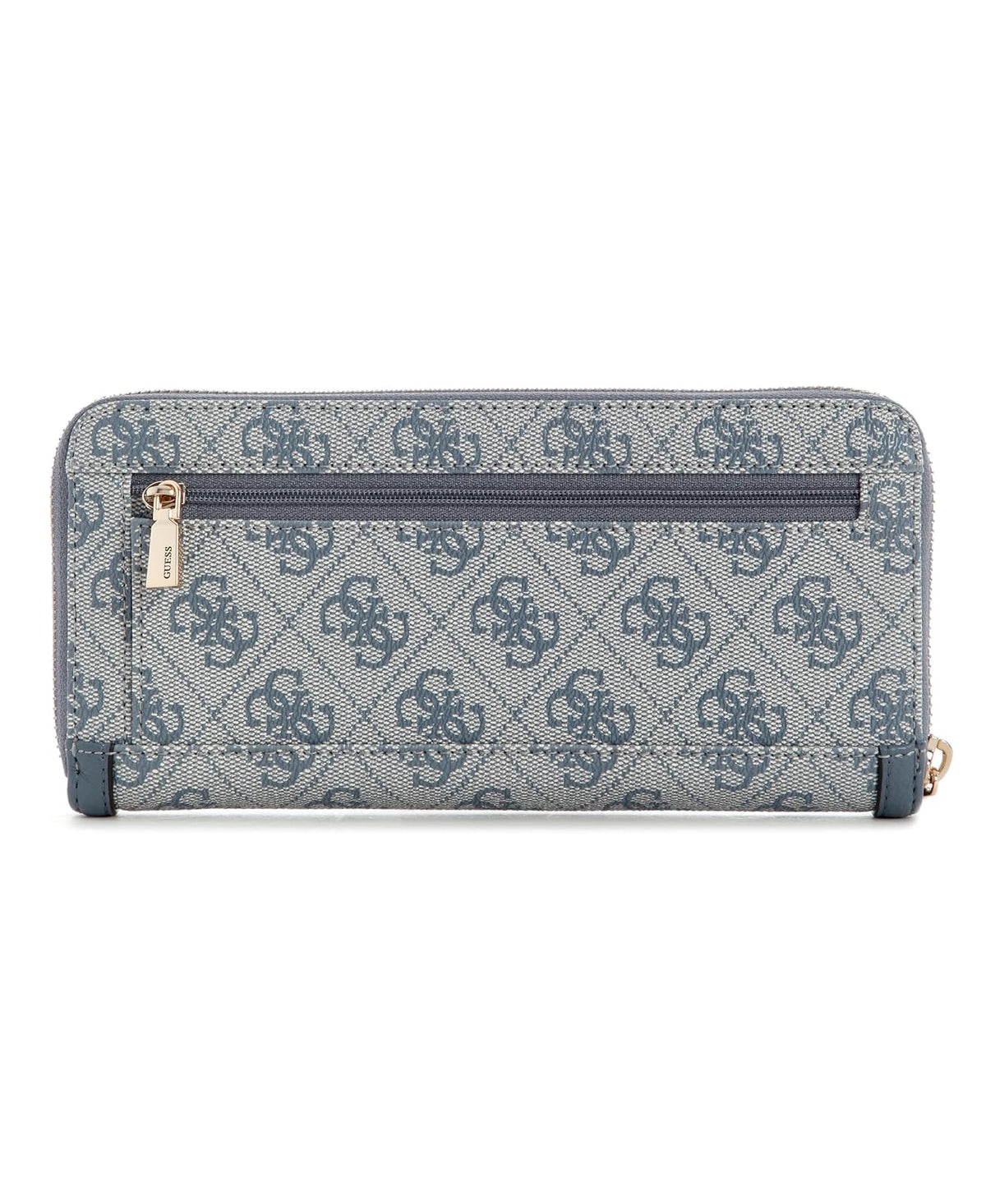 GUESS CARTERA GRANDE LINDSEY EN COLOR AZUL ESTAMPADO