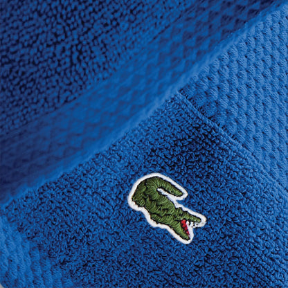 Lacoste Heritage - Toalla de baño 100% algodón Supima Azul, 35 x 70 Pulgadas, Altamente Absorbente y de Secado rápido, Toalla de baño súper Suave de Alta Calidad, Esencial para el baño, Regalo para