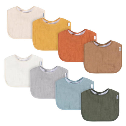 Gerber Muslin 8 Pack Drooling Bibs Babero babero Unisex bebé