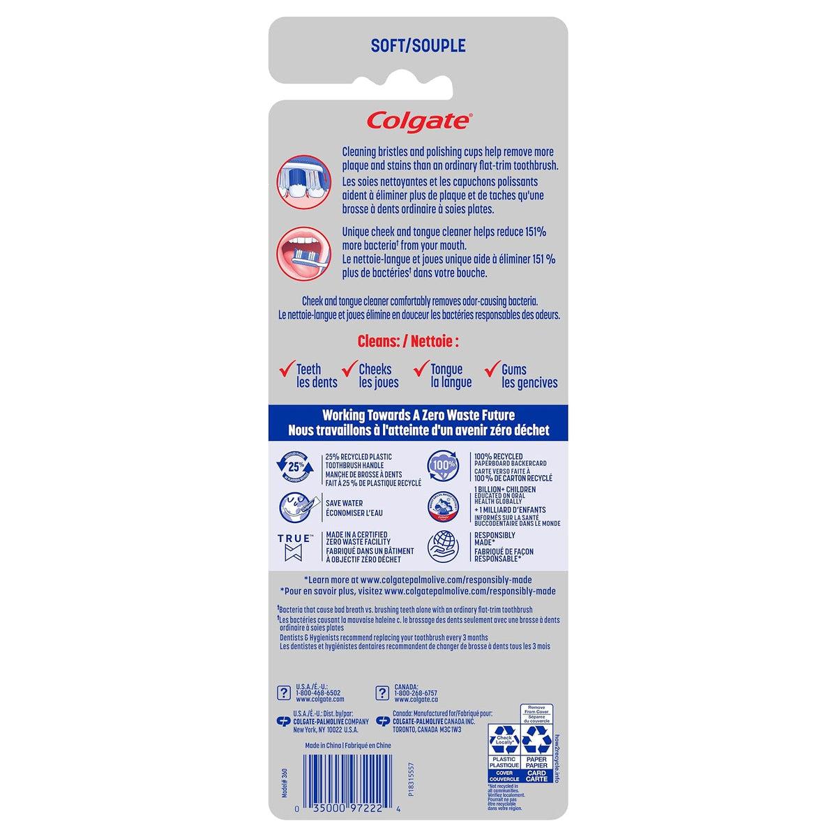 Colgate 360 Adult Full Head Soft Toothbrush (4 Count)