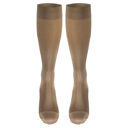 Truform Women's Compression Stockings, 20-30 Mmhg, Knee High Length, Closed Toe, Opaque Beige, Pack of 1