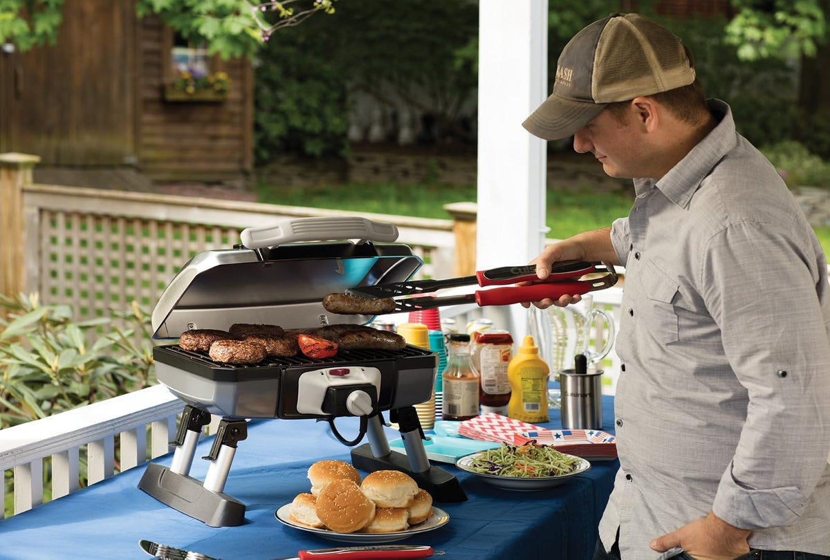 Cuisinart 3-Piece Asar a la Parrilla Juego de Herramientas de Tres Piezas con la Parrilla Guante, Negro