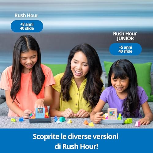 Juego de Mesa de Lógica Rush Hour | Ravensburger ThinkFun | Desafío de Tráfico con 40 Retos | Versión en Español para Niños y Adultos | Entrena tu Mente