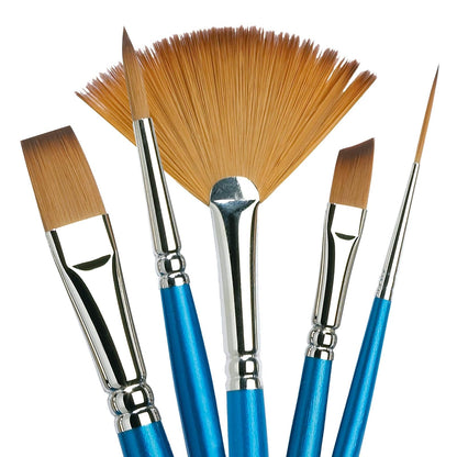 Winsor & Newton Cotman Serie 111 Pincel Redondo # 0000, Series 666 un Trazo, Azul, 1.27 cm (1/2''), 1