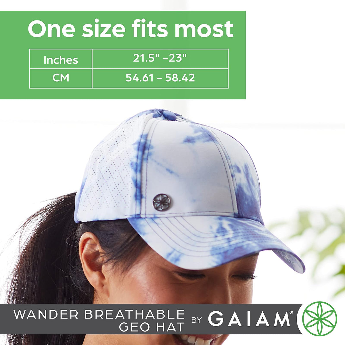 Gaiam Gorro de Mujer Transpirable, Preformado, tamaño Ajustable para Correr