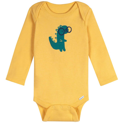 Onesies Brand - Body unisex de manga larga para bebé, paquete de 6