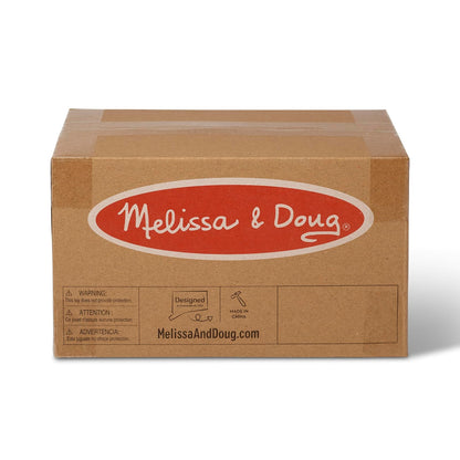 Melissa & Doug Disfraz De Obrero De La Construcción | 6 piezas, construcción de juego de simulación, chaleco, sombrero duro, herramientas para niños, cinturón, sierra, martillo