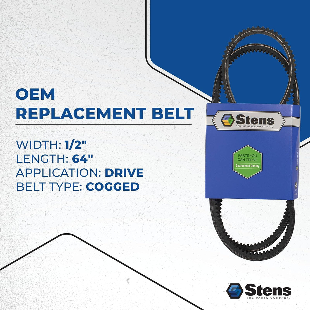 Stens 265-297 - Correa de Repuesto OEM para Exmark 119-3321