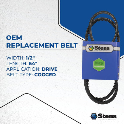 Stens 265-297 - Correa de Repuesto OEM para Exmark 119-3321
