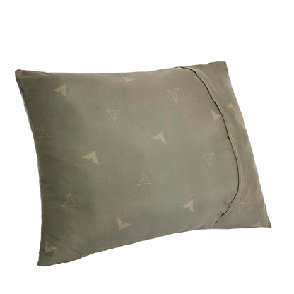 Teton - Almohada de Campamento Negra, Cuadros Azules - Oliva - carbón