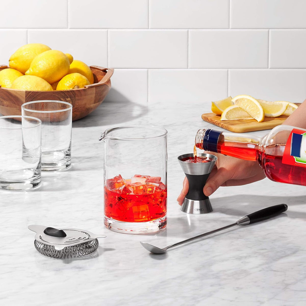 OXO Good Grips 3105000 SteeL Double Jigger, No aplica, Silver