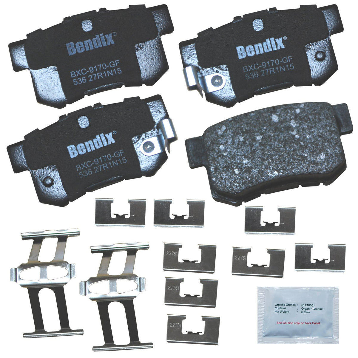 Bendix Priority1 Pastillas de Freno Traseras de Cerámica - CFC536