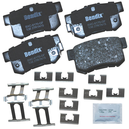 Bendix Priority1 Pastillas de Freno Traseras de Cerámica - CFC536