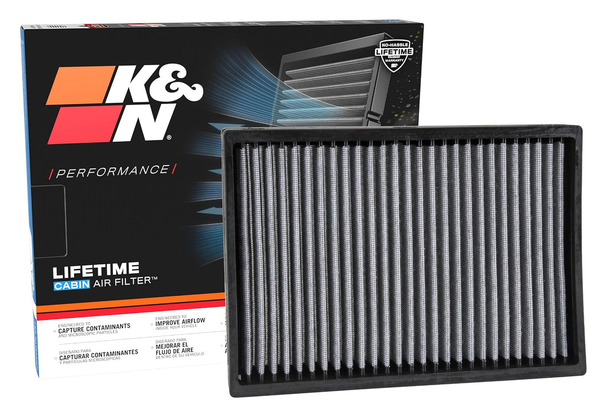 K&N Filtro de Aire de Cabina Premium, Lavable y Reutilizable - VF2027