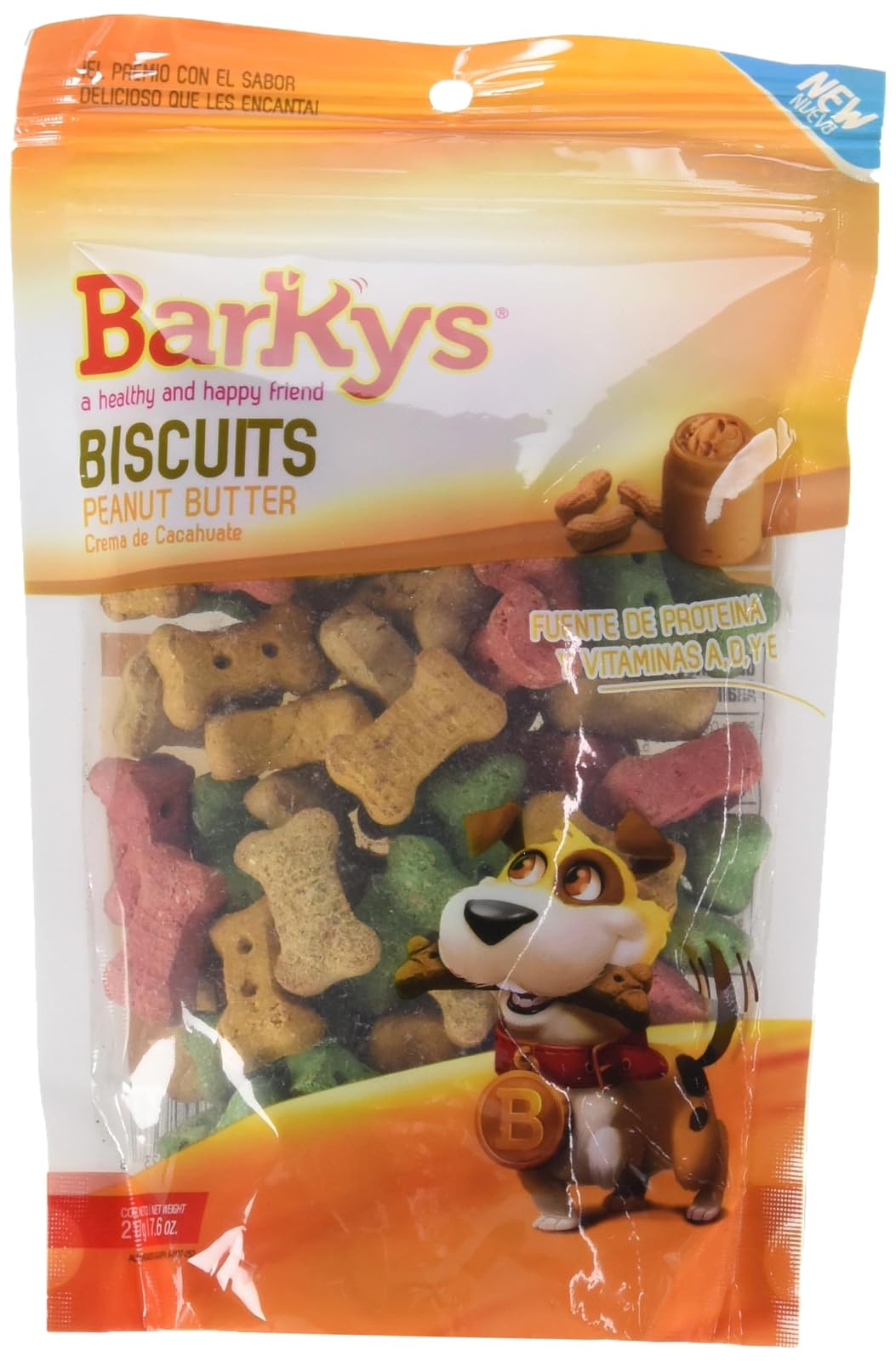 BARKYS Biscuits Crema de Cacahuate con Prebióticos, 217 g, 3 Pack
