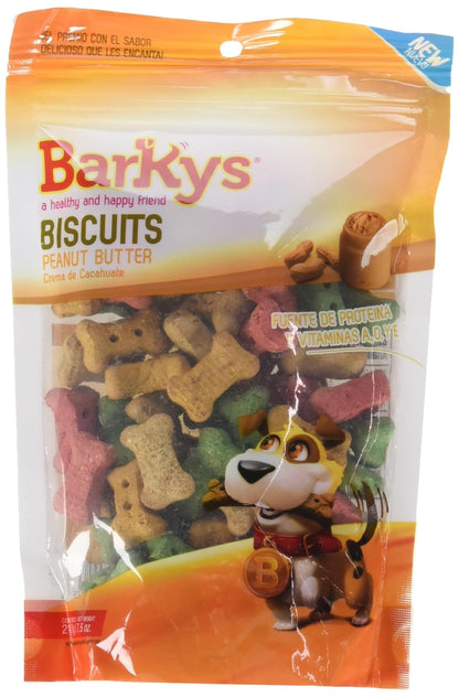 BARKYS Biscuits Crema de Cacahuate con Prebióticos, 217 g, 3 Pack