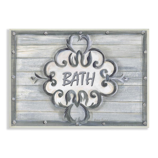 Stupell Industries The Stupell Home Decor Collection - Tablero de cuentas para baño (10 x 15 cm), diseño de artista Bonnie Wrublesky
