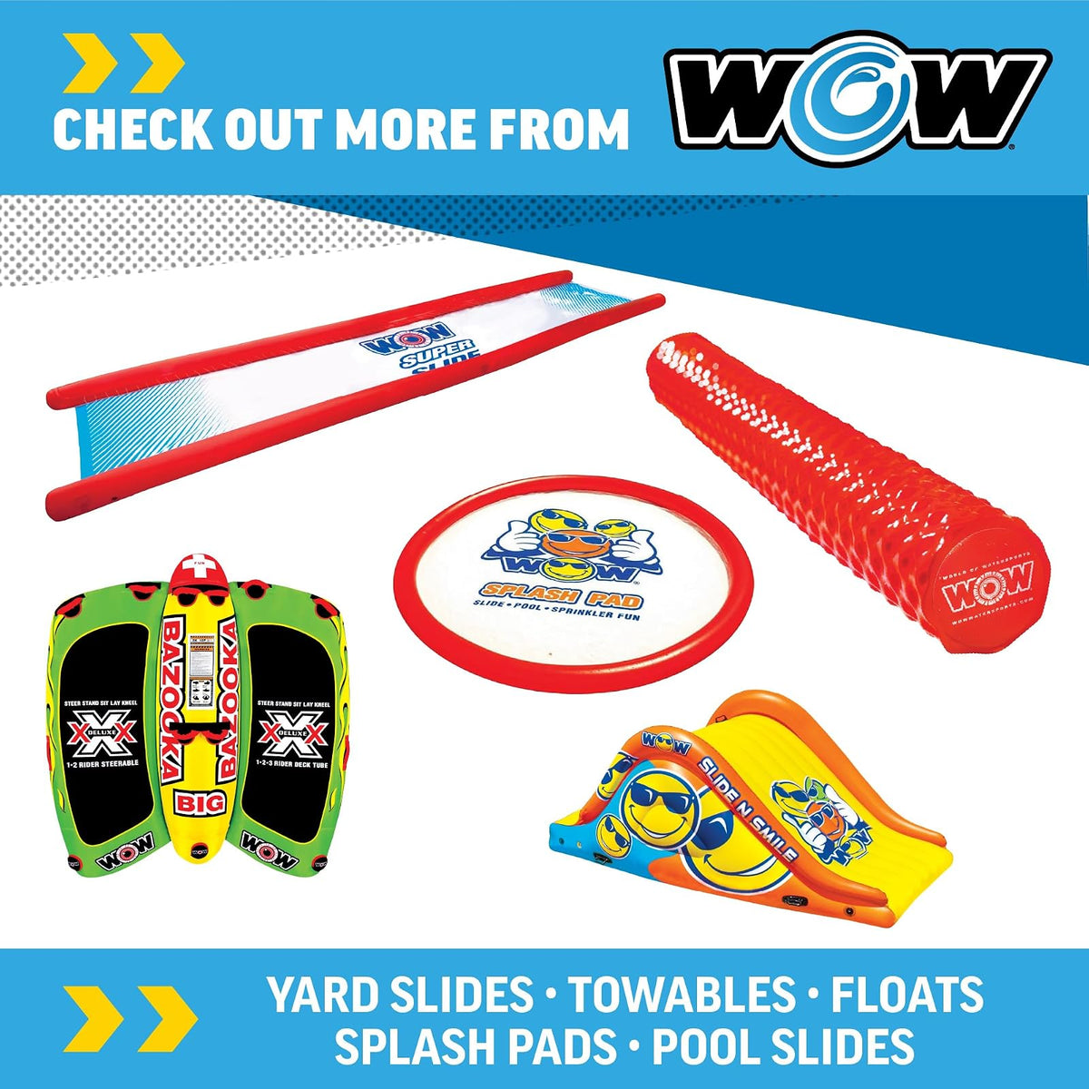 Wow World of Watersports, Tubo de Espuma Suave para alberca, de Primera Clase, flotadores de natación