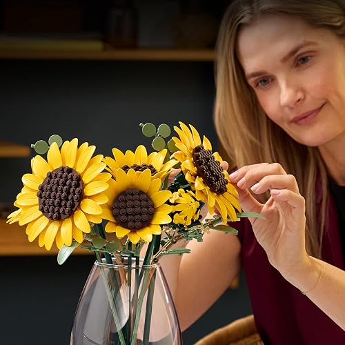 LEGO Ramo de Girasoles - Model Kit de Construcción para Adultos, Años 18+ - Flores Artificiales Decoración para Hogar - 11502