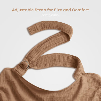 Comfy Cubs - Funda de lactancia para lactancia, 100% algodón muselina, suave y transpirable, funda de bombeo de lactancia materna para mamá, con aro rígido, funda de privacidad unisex ligera (cedro)