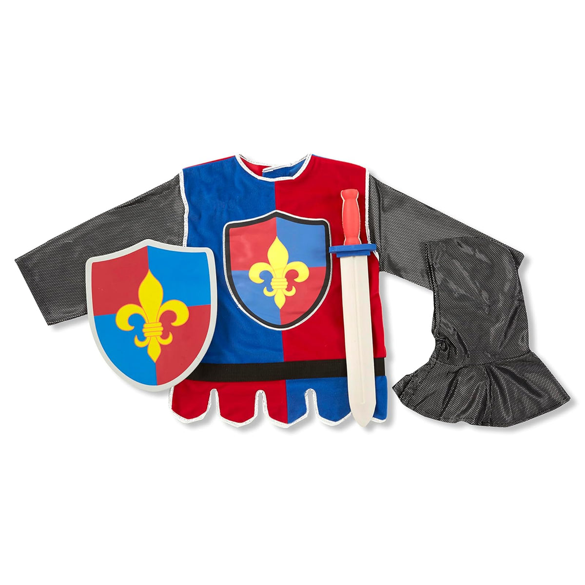 Melissa & Doug Disfraz de Caballero Medieval Para Juego Imaginativo, Juego de Simulación (3-6 Años, 4 Piezas)