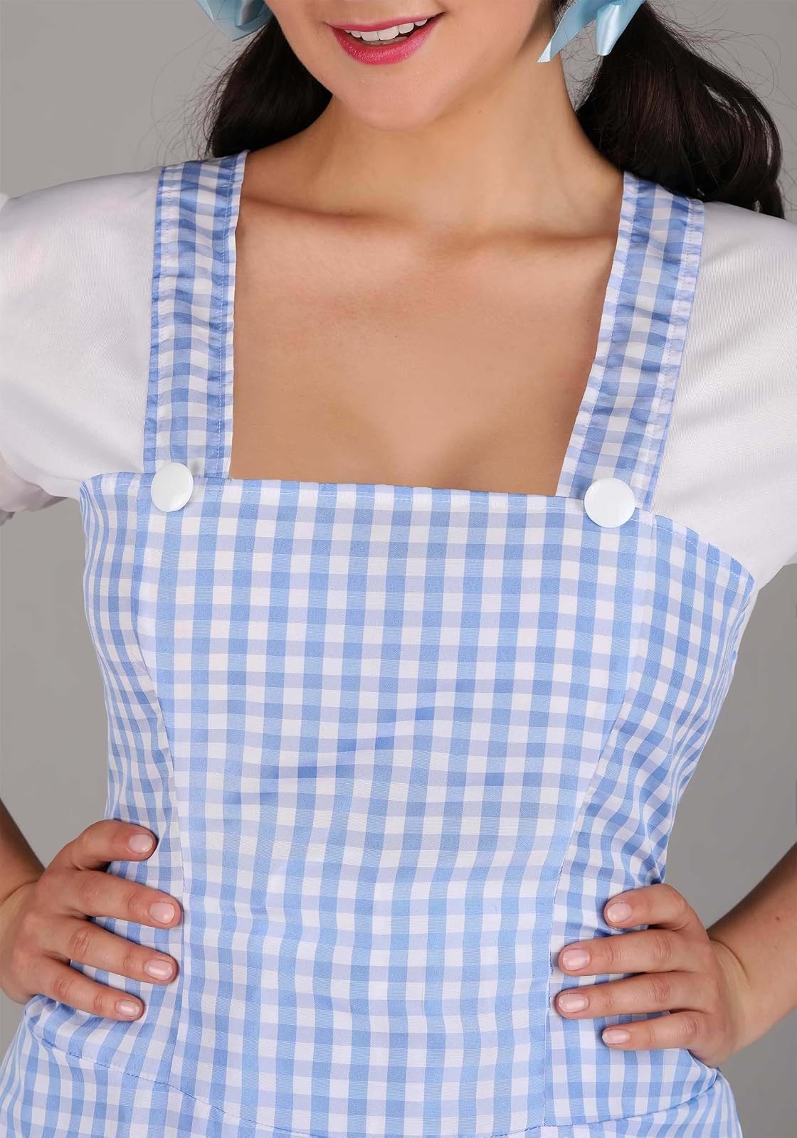 Dreamgirl Gingham Dress, Light Blue