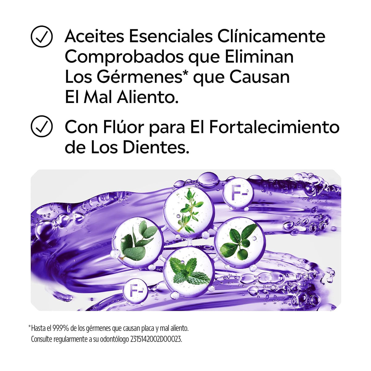 LISTERINE Enjuague Bucal Cuidado Total 1 L