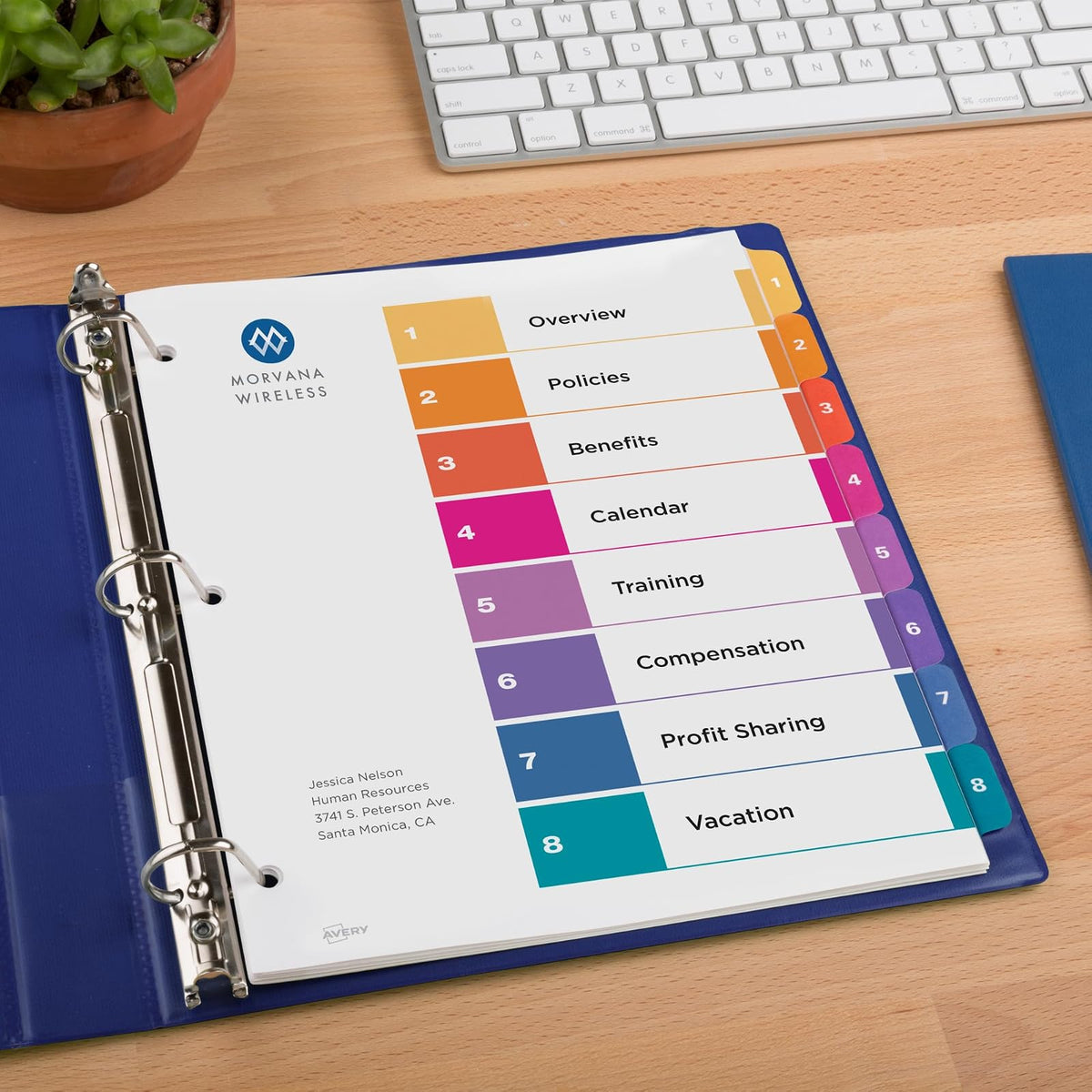 Avery Ready Index® Índices Separadores con tabla de contenido