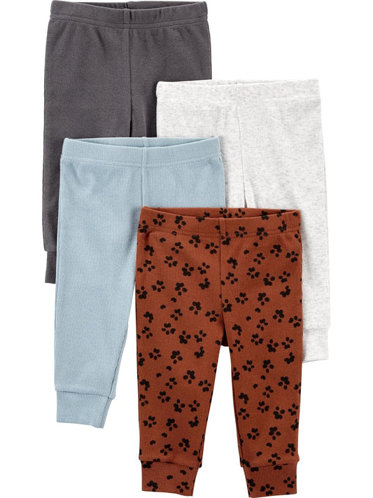 Simple Joys by Carter's 4-Pack Textured Pants Pantalonesbebés niñas