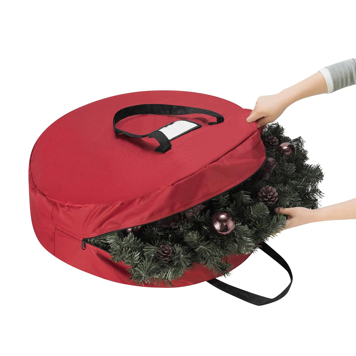 TINY TIM TOTES 5704 24 Bolsa de Almacenamiento para guirnaldas Artificiales, Rojo, Rojo, 76.2 cm, 1