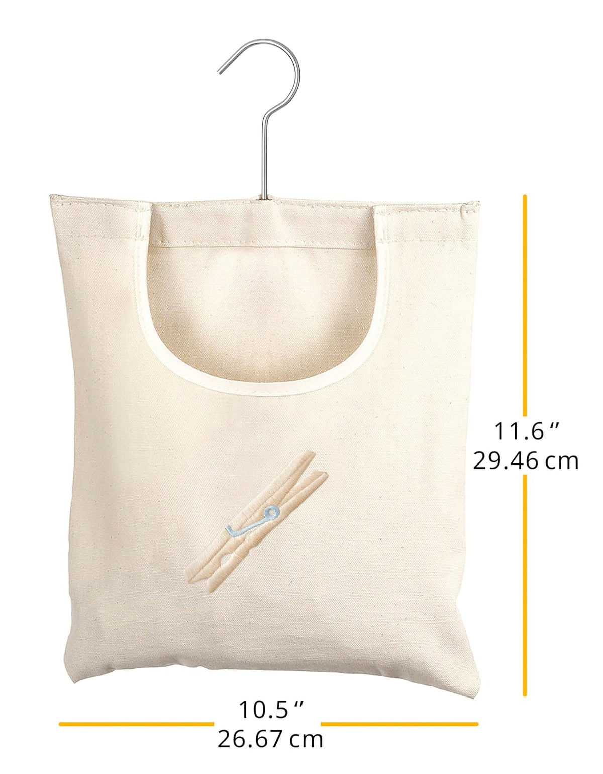 Whitmor 6462-789 Canvas Clothespin Bag
